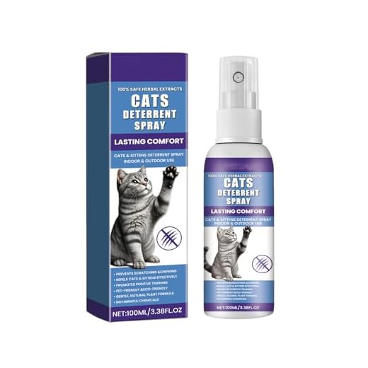 SINROBO Cat Deterrent Spray - Natural Cat Repellent Spray for Furniture, Safe Indoor & Outdoor Training Aid for Urine Marking & Anti-Scratch (1 Pcs)