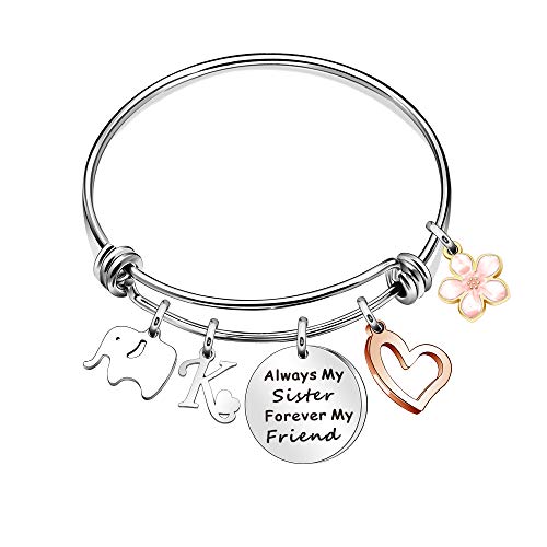 Initial Charm Bracelets for Women Gifts - Engraved 26 Letters 