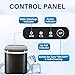 HealSmart Ice Maker for Countertop, 9 Ice Cubes Ready in 6 Mins, 26lbs Ice/24Hrs, with Self-Cleaning Feature, Ice Spoon and Basket, for Home, Kitchen, Camping, Party, Black