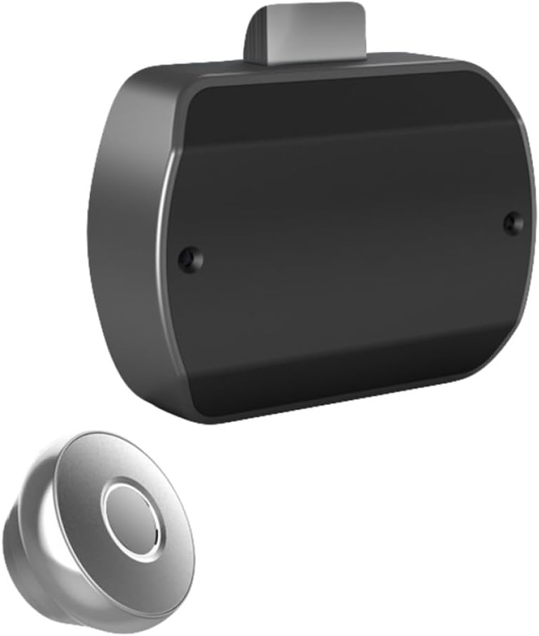 Fingerprint Drawer Lock Keyless USB Rechargeable Aluminum Alloy Panel Abs Body Replacement for Home Office Furniture Silver