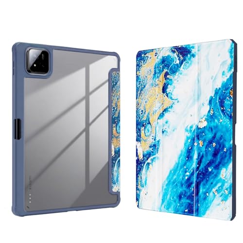 Image of MOCA Case for Xiaomi Mi Pad 8 /8 Pro /Pad 7 / Pad 7 Pro 11.2 inch, Smart Flip Case with Pen Holder, Trifold Stand, Magnetic Auto Sleep Wake, Hard Back Protection (Sandy)