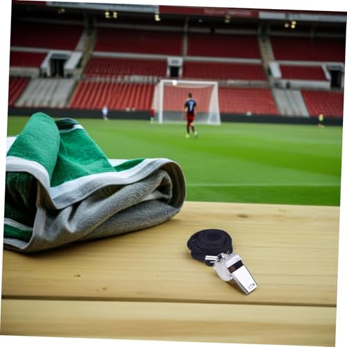 6 silbatos de acero inoxidable con cuerda para entrenadores y árbitros miniatura 4