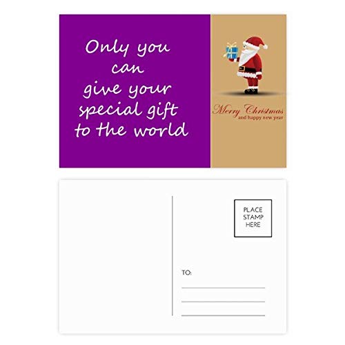 Cartes postales inspirantes Père Noël (lot de 20) pour rompre l'isolement des fêtes de fin d'année