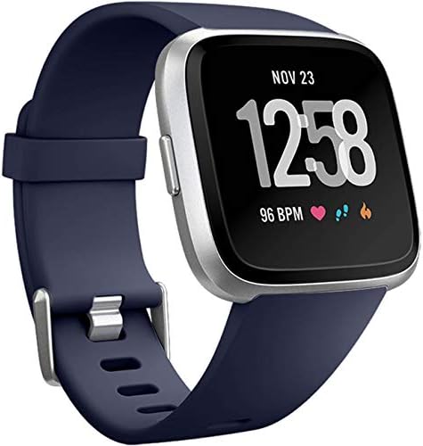 Wepro Replacement Bands Compatible with Fitbit Versa SmartWatch, Versa 2 and Versa Lite SE Sports Watch Band for Women Men, Small, Navy Blue