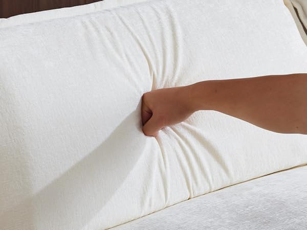 Miniatura 6 de VINGLI Sofá modular convertible de 87 pulgadas, sofá de asiento profundo en forma de L para sala de estar, moderno sofá biplaza de 2 asientos con