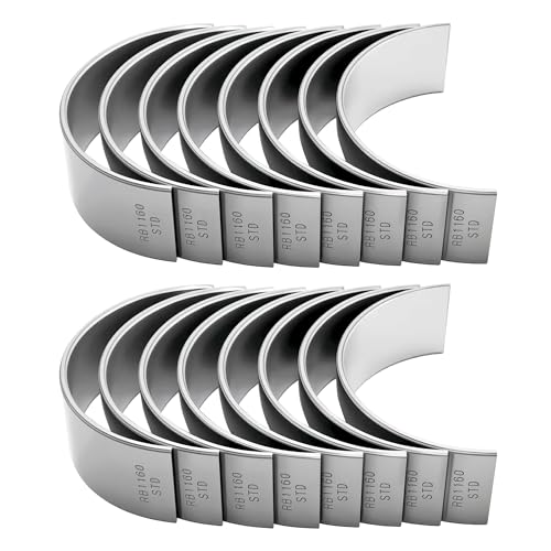 16 Pcs RB1160 Standard Connecting Rod Bearing Set Compatible with Dodge Ram 1500 2500 3500,Chrysler 300,Jeep Commander,Grand Cherokee 5.7L 6.1L 6.4L V8,Replace BB111J, CR8032CP, 8B1808A, 8-4960P