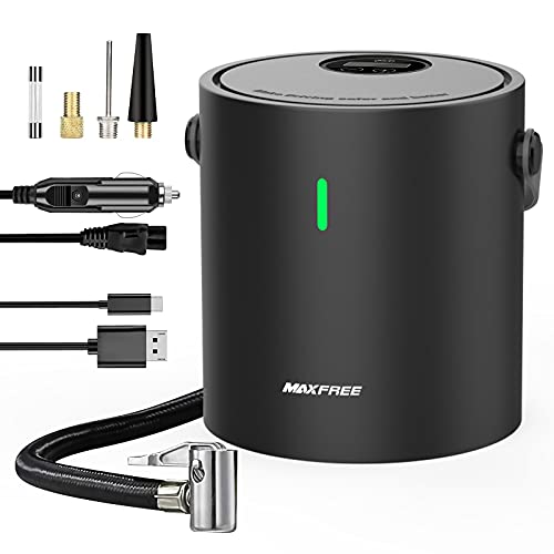 Black Friday Sale 2022 Maxfree Air Compressor Portable, Cordless Tire Air Inflator, 150 PSI Rechargeable Car Tire Pump with LED Light, 12V Electric Auto Air Pump for Car Motorcycle Bicycles Balls (black) Free Shipping Offer Maxfree Air Compressor Portable, Cordless Tire Air Inflator, 150 PSI Rechargeable Car Tire Pump with LED Light, 12V Electric Auto Air Pump for Car Motorcycle Bicycles Balls (black)