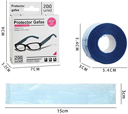 Dibiao Disposable Glasses Leg Sleeves Cover Hairdressing Hair Coloring Durable Protector Accessory(Disposable Glasses Leg Cover)
