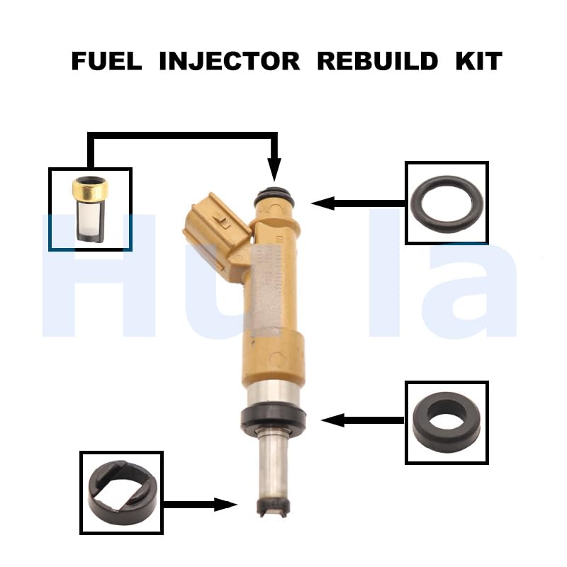 Fuel Injector Seal O-Ring Kit Seals Filters for Toyota and for Lexus 23250-0f010 - (Color: 20 Set)