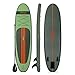 Retrospec Weekender 10' Inflatable Stand Up Paddleboard Triple Layer Military Grade PVC iSUP Bundle w/ paddle board carrying case, aluminum paddle, removable nylon fins, manual pump & cell phone case