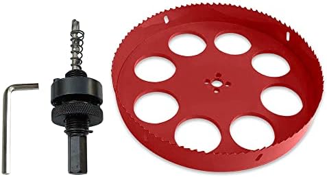 TUNEZ® Hole Saw M42 Bi-Metal Hole Cutter Set with Hexagon Arbor and Centring Metal Drill Bits Holesaw Kit for Wood Metal Plasterboard Iron Sheet Pipe Plastic (50 MM)