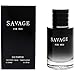 Fragnance Sparks Savage for Men Combo of (Black and Blue) - 3.4 Oz each, Men's Eau Perfum - Refreshing & Warm Masculine Scent