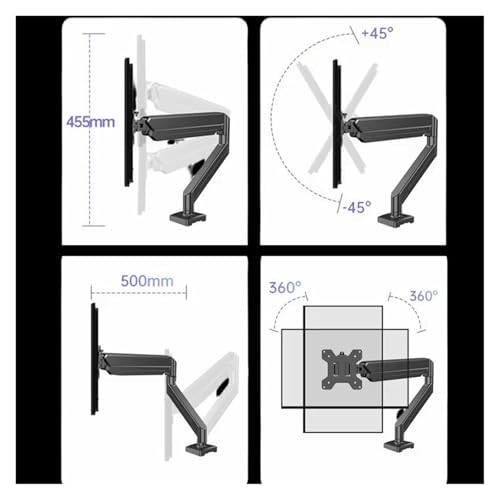 Support d'ordinateur anti douleur cervicale avec levage et rotation - 3