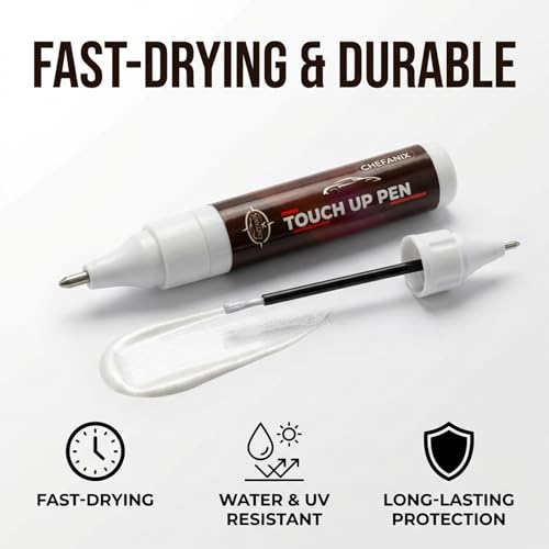 Summit White(GAZ/WA8624) Touch Up Paint Pen Compatible with Chevrolet GMC - Exact Color Match, 2-in-1 Brush & Pen,Car Paint Scratch Repair Kit for Silverado/Equinox/Malibu/Tahoe/Traverse/Colorado/Trax by CHEFANIX - Used condition - Image 2