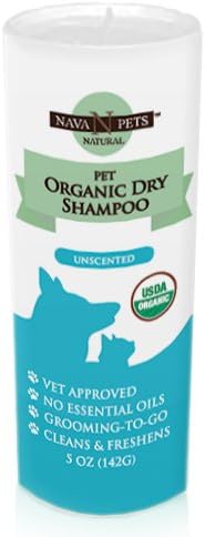 NAVA Pets Organic Pet Dry Conditioning Shampoo, Unscented