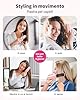 Bopcal Spazzola Lisciante per Capelli 10000mAh - 3 in 1 Spazzola Lisciante Senza Fili 300 Milioni di Ioni, Riscaldata 30S, Ceramica antiscottatura, Viaggio, Portatile e Powerbank