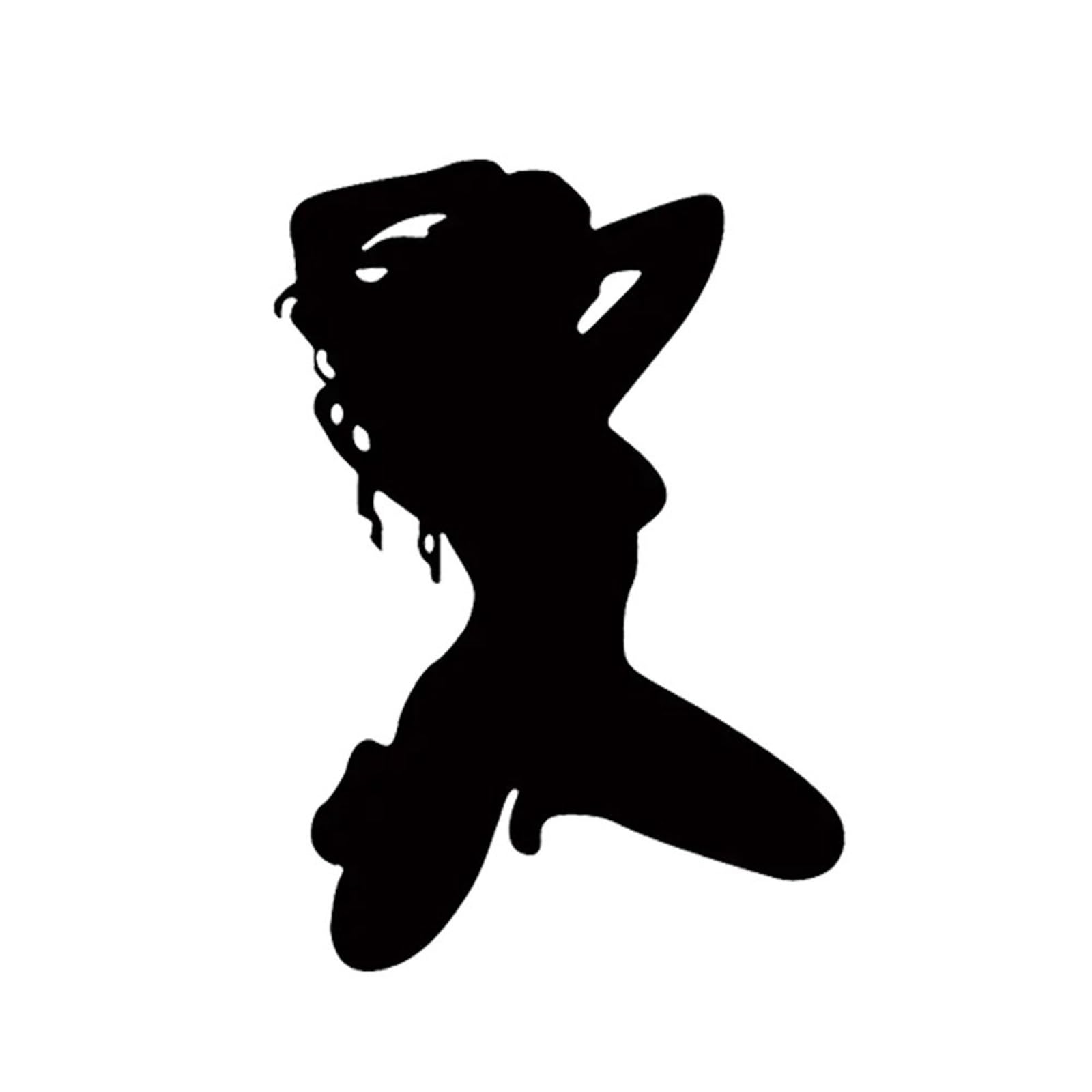 FGLFPXI Car Stickers 10.5x15cm, Playful Decal for Motorcycle Rear Windshield Bumper Truck Laptop