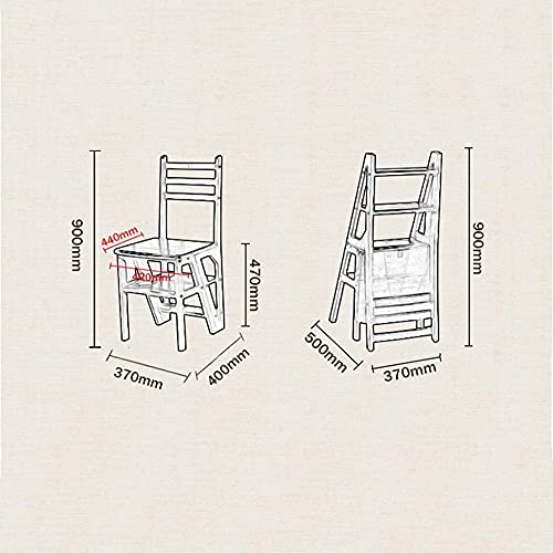 Escaleras de cama para niños LUNEZY y taburete de armario de cocina 4