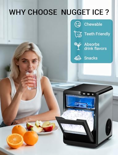 Countertop Nugget Ice Maker, 44 lb/Day, Under 45 dB - Image 2