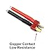 3 Pairs T Plug Connector Female and Male Deans with 12AWG Silicon Wire for RC Lipo Battery Cable Drone