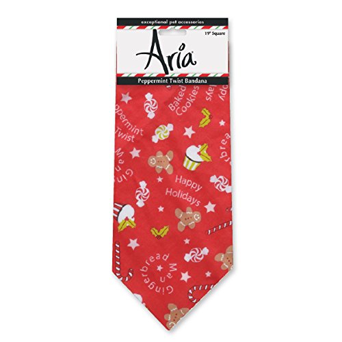 Aria Peppermint Twist Dog Bandana, 19"X19" #TOP16