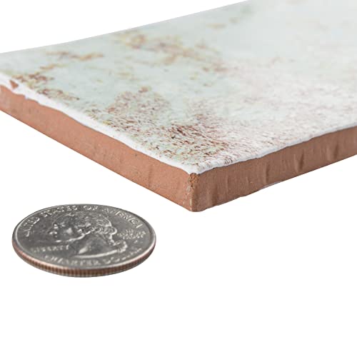 Somertile Biarritz Green 3" X 6" Ceramic Wall Tile #TOP7