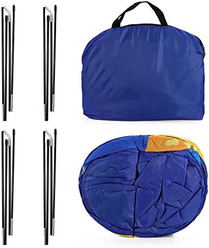 SOKA Space Shuttle Play Tent Portable Foldable Blue Pop Up Play Teepee Indoor or Outdoor Garden Playhouse Tent Carry Bag for Children Boys Girls Toddler