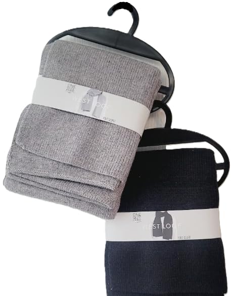 West Loop Knit Scarf, Grey, Fits Most One Size4