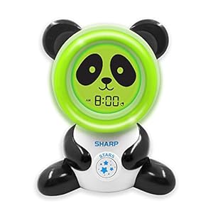 Sharp Ready to Wake Panda Sleep Trainer, sveglia per bambini pronto a salire, proiezione luce notturna e funzione “Off-to-Bed”