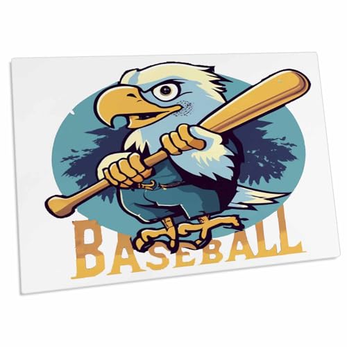 Alfombrilla para escritorio con diseño de águila y béisbol miniatura 1