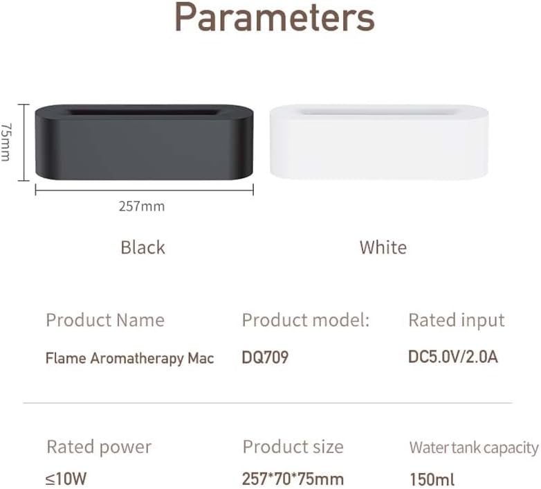 DQ709 Flame Aromatherapy Diffuser Quiet USB Air Humidifier description image 3