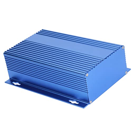 BigKing Caja eléctrica de Aluminio, Caja eléctrica de Aluminio Caja de Empalme a Prueba de Agua Tipo Dividido para Bricolaje Azul 61x147x200mm Cover