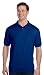 Hanes Men's Cotton-Blend EcoSmart Jersey Polo with Pocket-L-Deep Royal