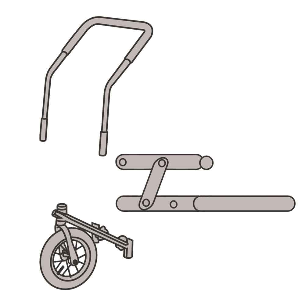 Nobby 62399 - Kit di conversione Jogger per rimorchio 62397
