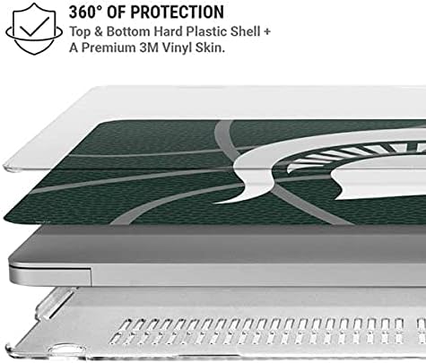 Skinit Case + Skin Compatible with MacBook Pro 16in (2019-20) - Officially Licensed Michigan State University Green Basketball Design