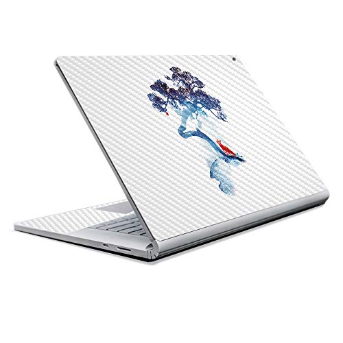 Image of MightySkins Carbon Fiber Skin for Microsoft Surface Book 2 13 inch (2017) - Last Apple Tree,Protective, Durable Textured Carbon Fiber Finish,Easy to Apply, Remove, and Change Styles,