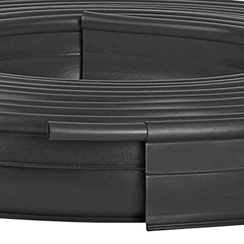Suncast Professional Landscape Edging Roll With Double Ridge Design, 60' Coil, Black #TOP7