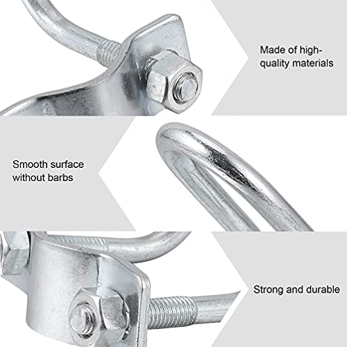 DOITOOL 4Pcs Tubulação Da Grampo De Aço Galvanizado Tubo de Cruz Fivela U Clipe Suporte para Pratele