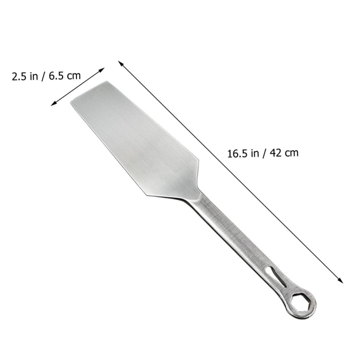 Cazzuola da Muratore in Acciaio Inox Argento Multifunzione | Tipo a Doppia Faccia, per Modellare e Stendere Cemento, Utensile Manuale per Lavori di Muratura
