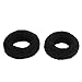 1.8" Wide Soft Elastic Plush Ponytail Holder Hair Tie Band Black 2 Pcs