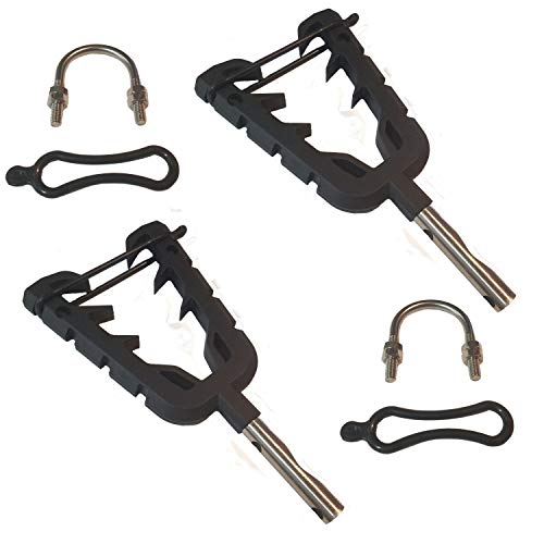 Universal ATV Tool Holder Rack Hunting Tool Holder Rack Mount with Rubber Straps Compatible with ATV Mobility Scooter Hunting Bike