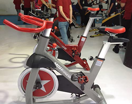 Mbh Fitness Exercise Spin Bike Commercial For Gym (50 Lb Flywheel) 350 Pound Capacity, Magnetic Resistance - Indoor Stationary Bike #TOP7