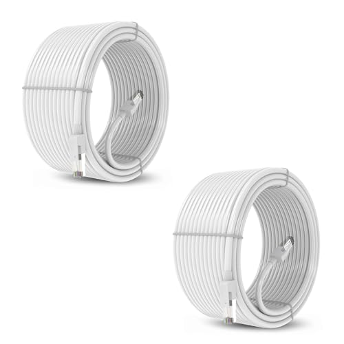 Image of Atevon Cat6 Ethernet Cable 5M - 10Gbps High-Speed Internet Patch Cord, 550MHz UTP LAN Cable with RJ45 Connectors for Gaming, Streaming, Router, Modem, Laptop, Smart TV - White - Pack of 1