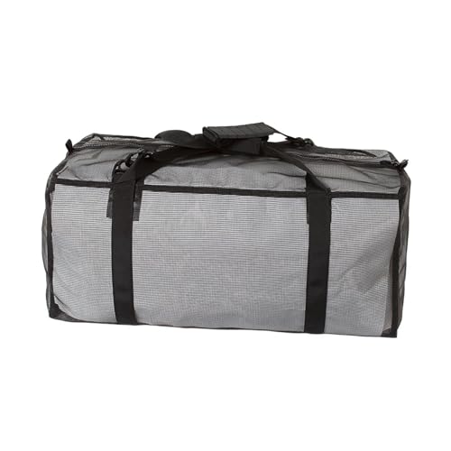 CAQYPVH Diving Mesh Duffle Bag Travel Bag Carrying Bag Versatile Handbag Snorkeling Duffle for Outdoor Beach Boating Water Sports, Black