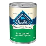 Blue Buffalo Homestyle Recipe Lamb Dinner with Garden Vegetables Natural Wet Dog Food for Adult Dogs, Paté with Natural Ingredients, Vitamins & Minerals, 12.5-oz. Can (12 Count)