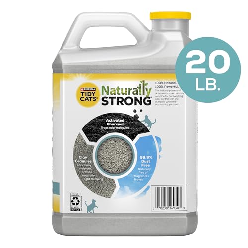 Purina Tidy Cats Unscented, Clumping, Natural Cat Litter, Naturally Strong Clay Multi Cat Litter - 20 Pound (Pack of 2) - Thumbnail 7