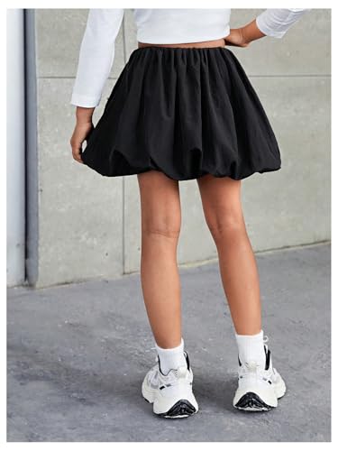 Floerns Toddler Girl's Elastic High Waist Bubble Skirt Balloon Y2k Mini Skirts2