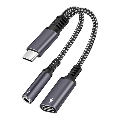 �����[�d�ƃT�E���h USB C �A�_�v�^�[�œd�b��f�o�C�X�̃N���A�ȃT�E���h������ Type C �w�b�h�t�H�� �|�[�g �A�_�v�^�[