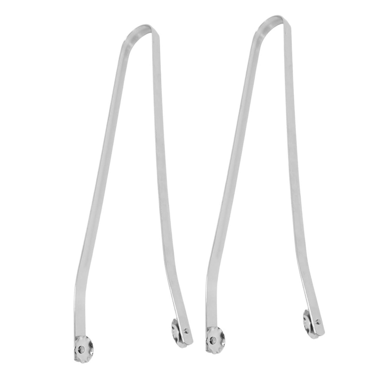 jojofuny Pinze per Barbecue in Acciaio Inox 2 Pezzi Manico e Rotante, Utensili Versatili per Carne e Verdure, per Grigliate All'aperto