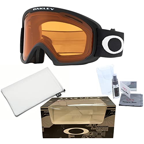 Oakley O-Frame 2.0 Pro M Oo7125 Matte Black W Persimmon Ski Goggles For Men For Women + Bundle With Designer Iwear Eyewear Kit #TOP2